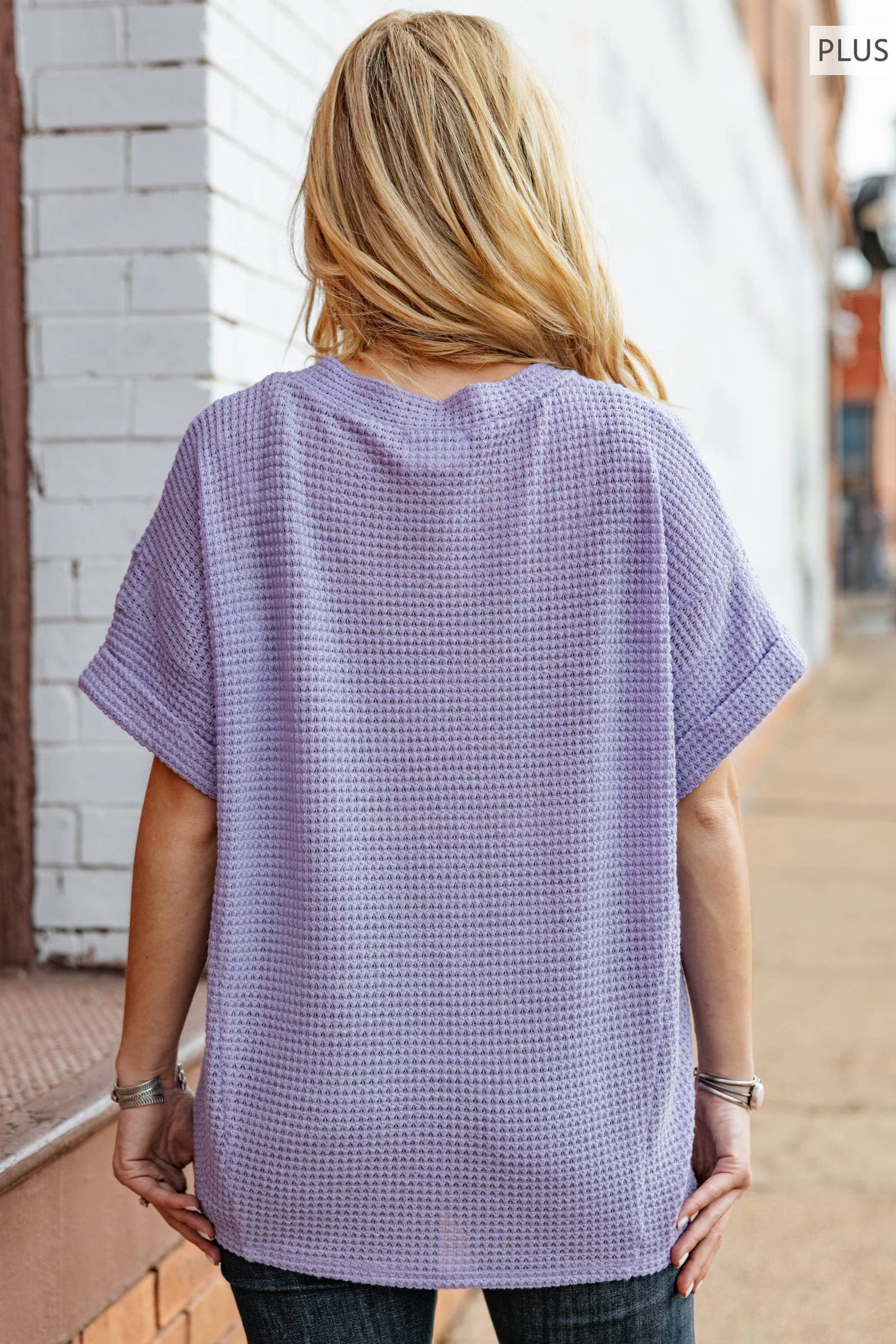 Curvy V Neckline Relaxed Top