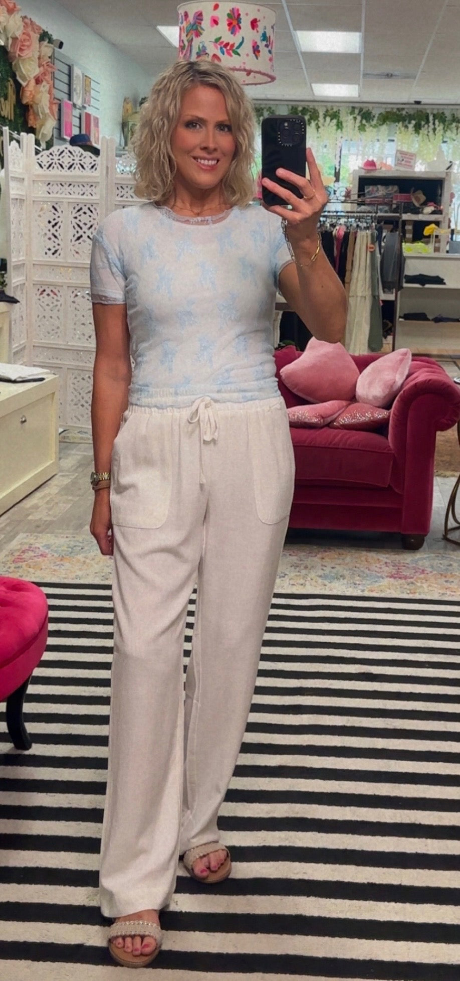 White Linen Pants