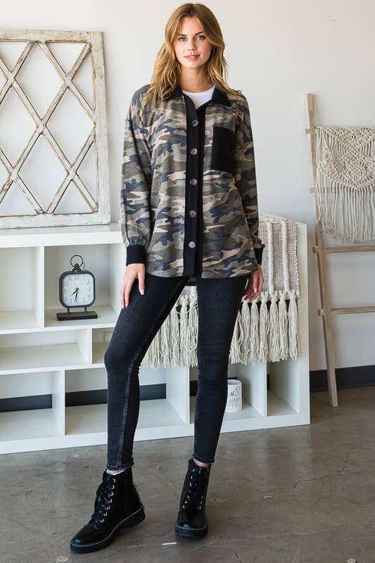 Camo Shacket