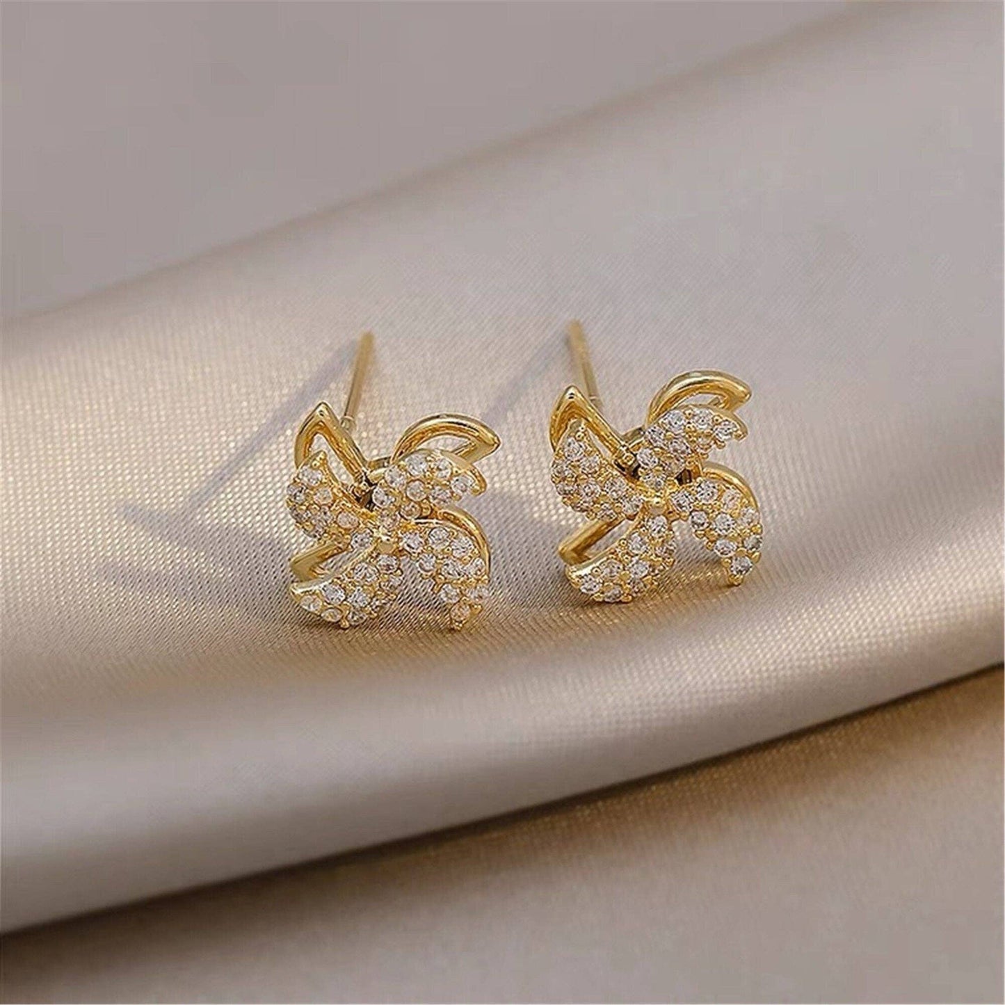 Spinner Stud Earrings