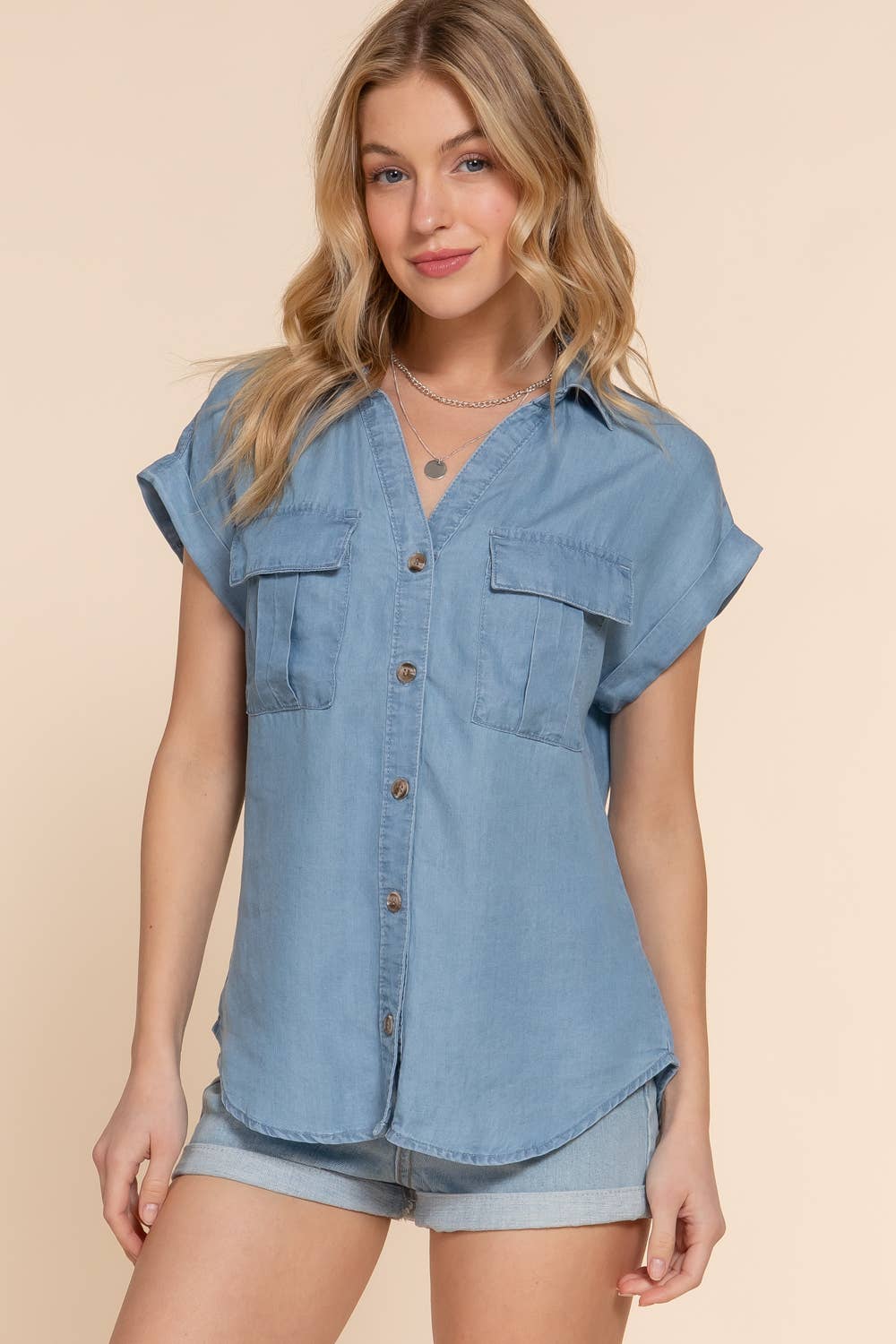 Short Sleeve Button Down