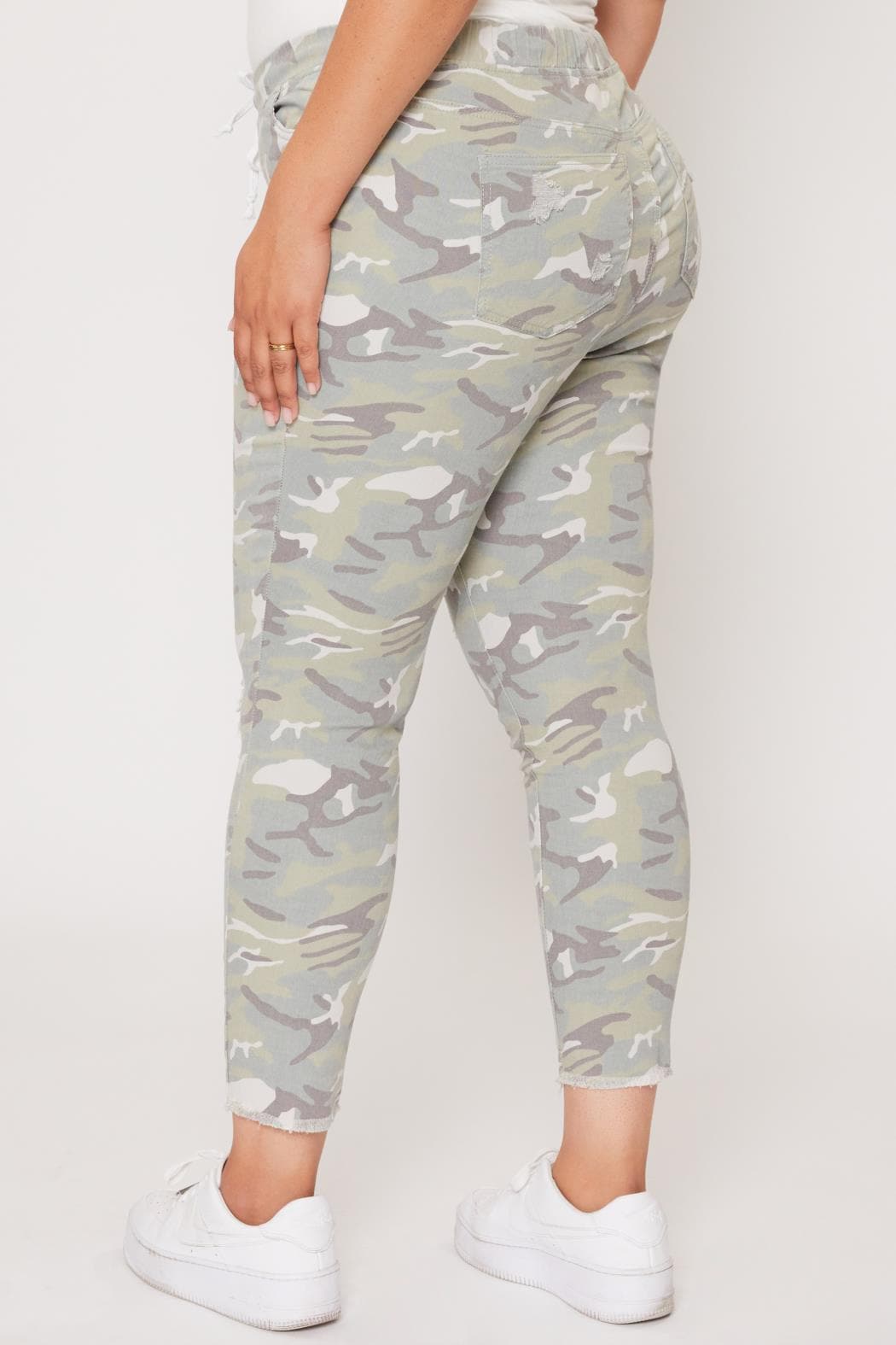 Curvy Leopard High Rise Ankle Jogger