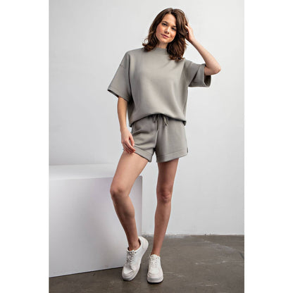 MODAL MOCK NECK TOP