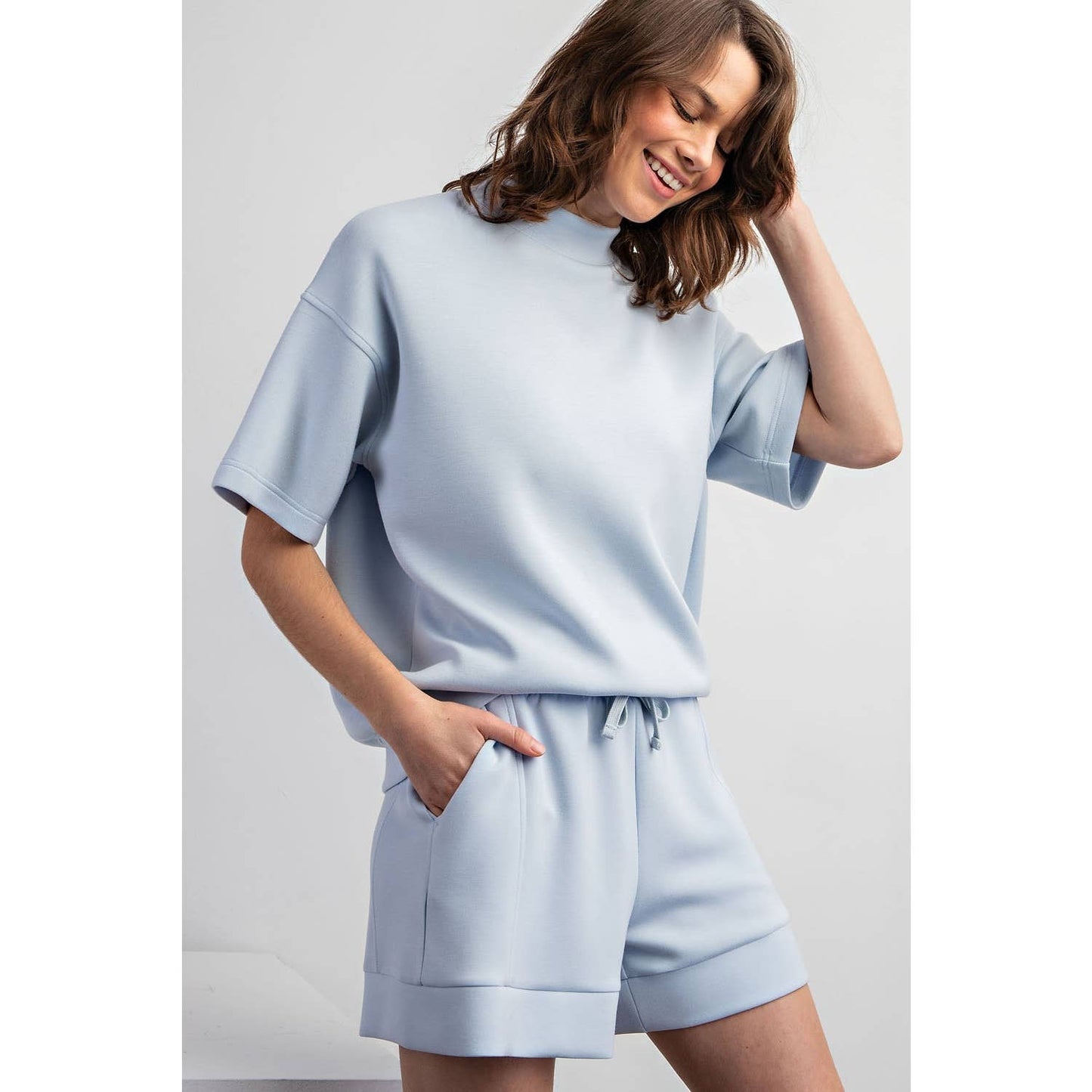 MODAL MOCK NECK TOP