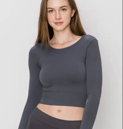 Butter soft long sleeve crop