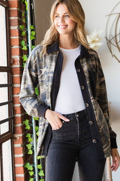Camo Shacket