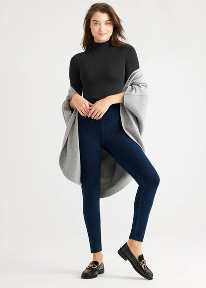 Madelyn Mock Neck Shaping Full Back Bodysuit: Salsa