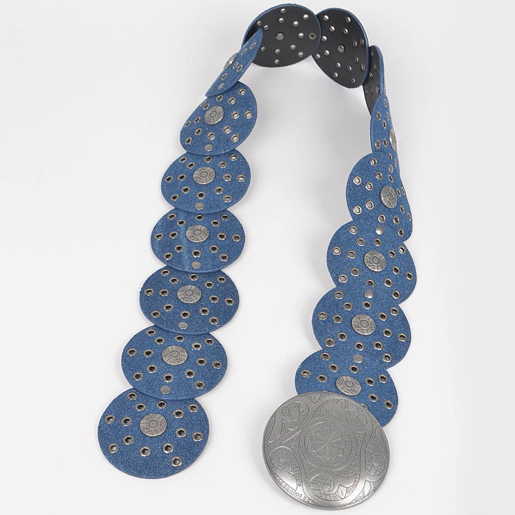 Multi Eyelet Rounds Western Belt
