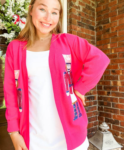 Sequin Nutcracker Cardigan