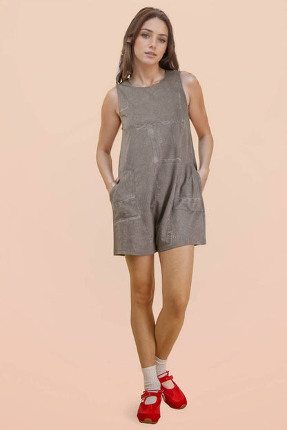 Stonewashed Stroll Romper