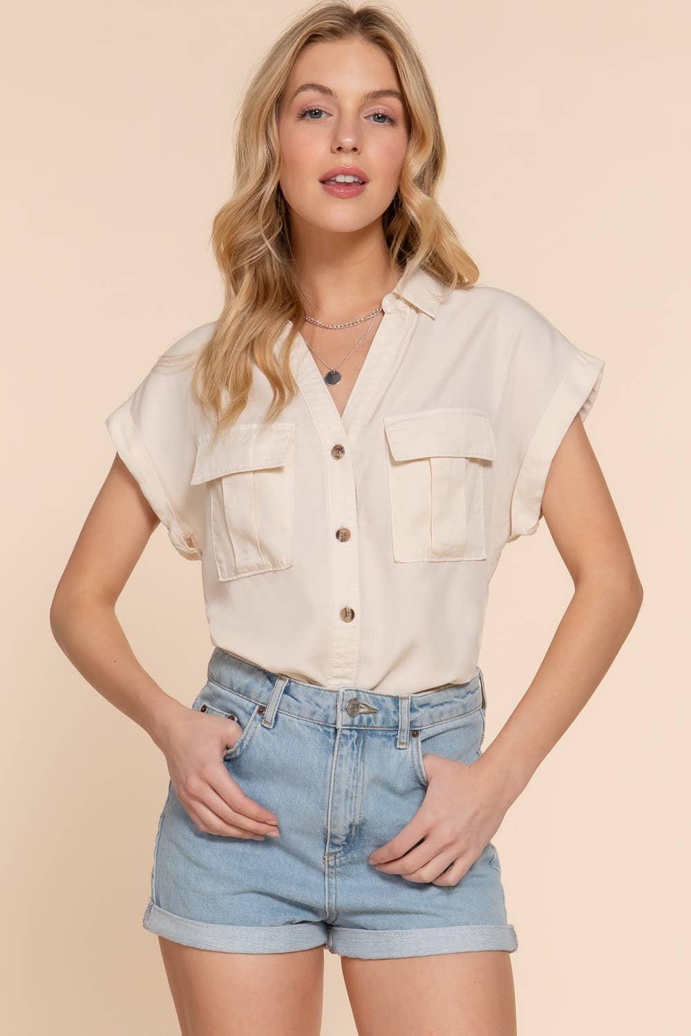 Short Sleeve Button Down