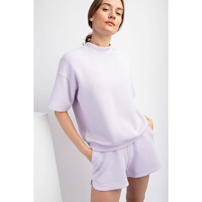 MODAL MOCK NECK TOP
