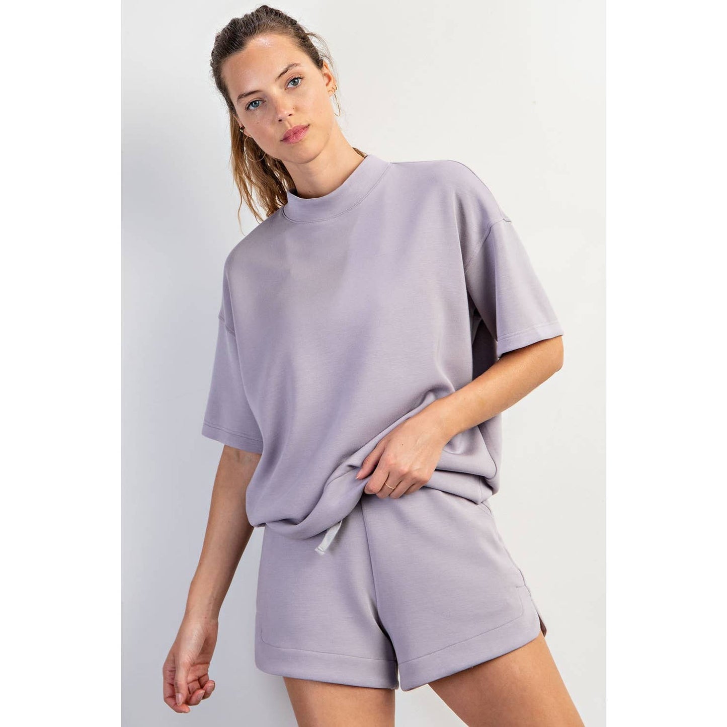MODAL MOCK NECK TOP