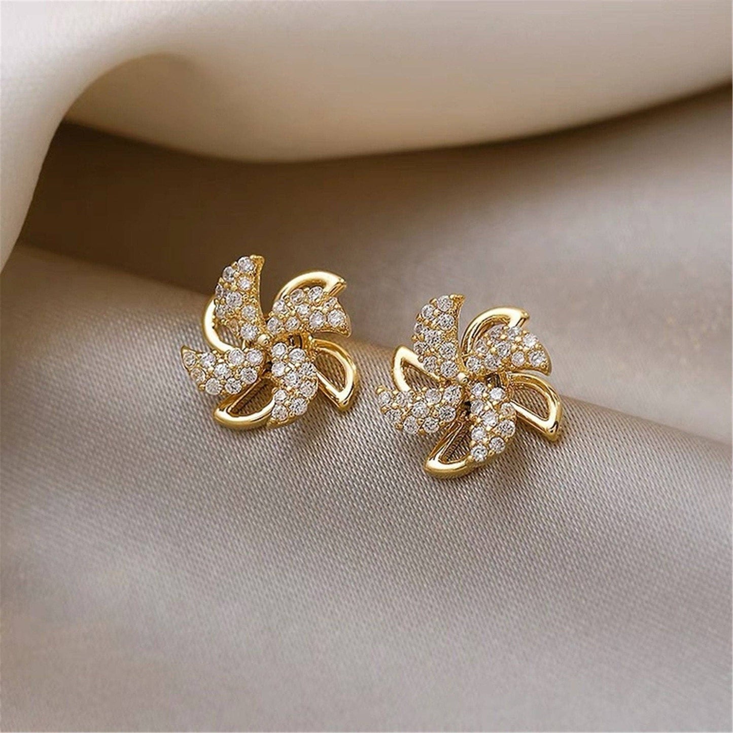 Spinner Stud Earrings