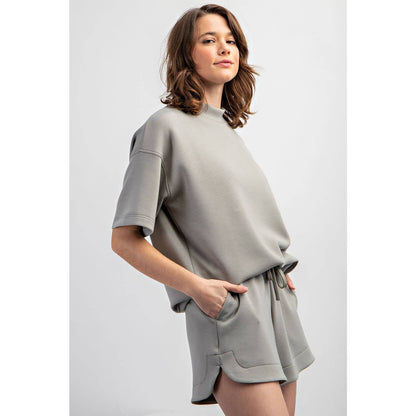MODAL MOCK NECK TOP