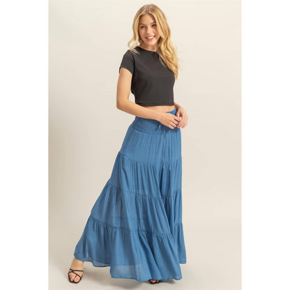 Tiered Maxi Skirt