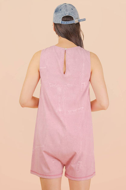 Stonewashed Stroll Romper