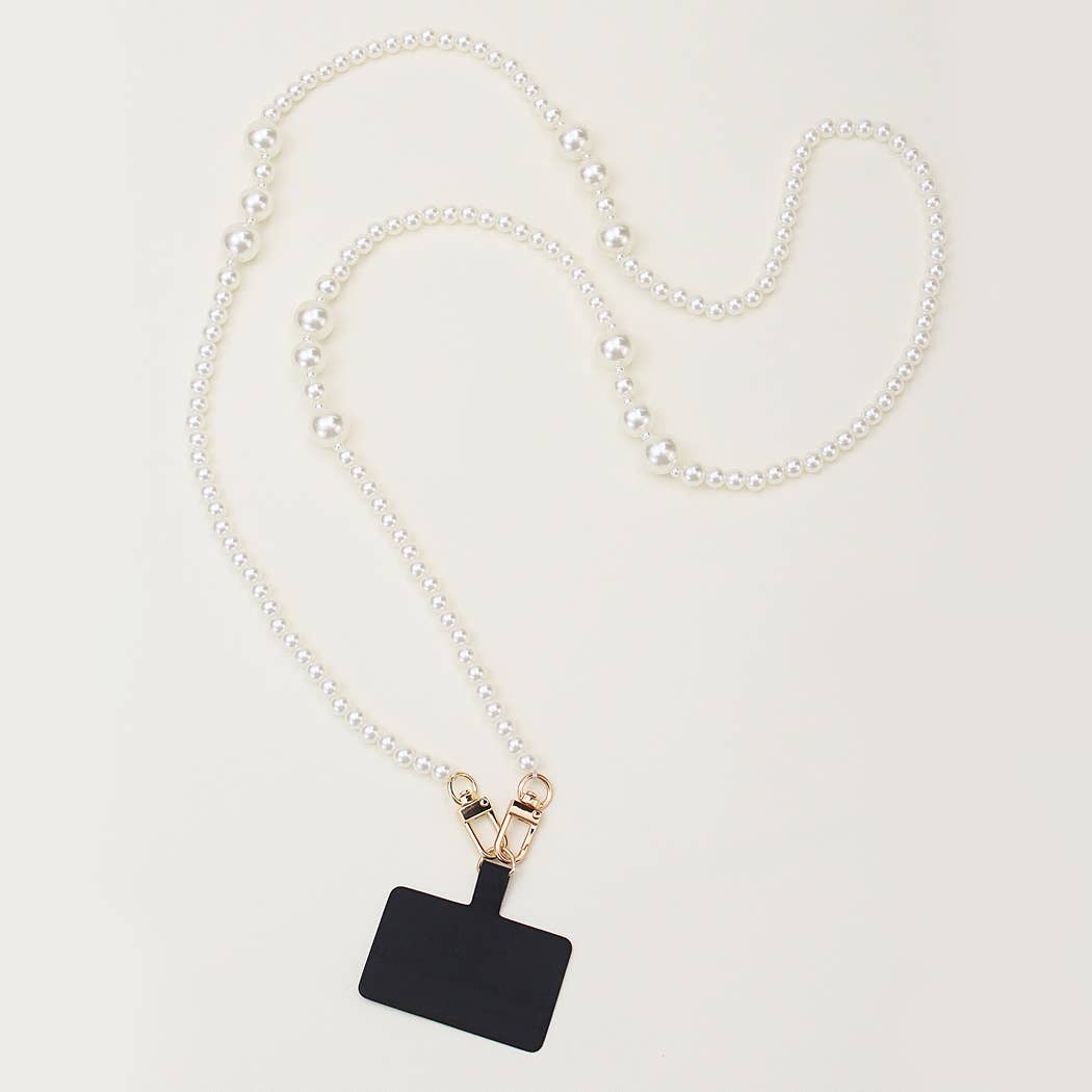 Pearl Beaded Phone Strap