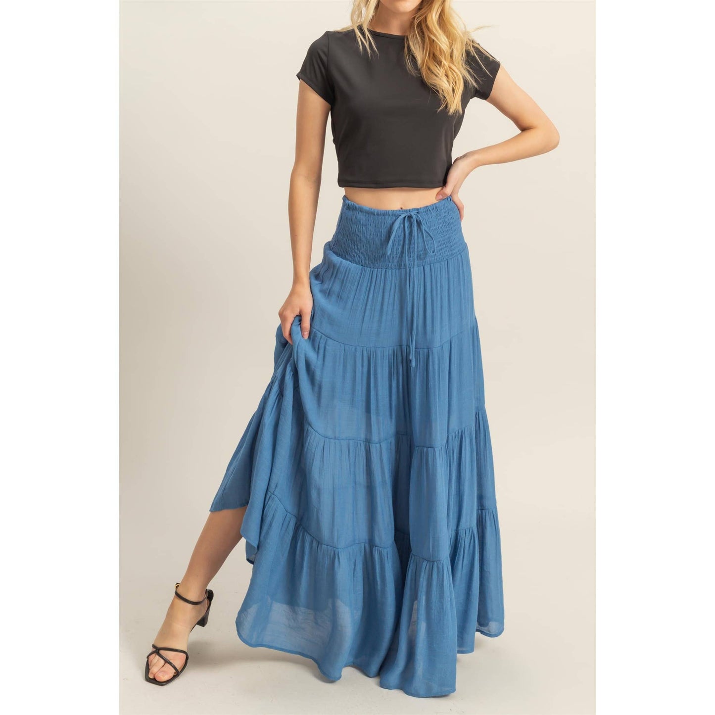 Tiered Maxi Skirt