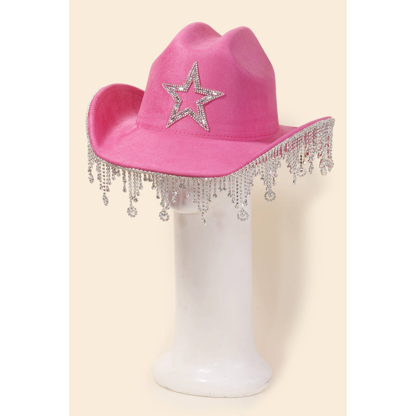 Rhinestone Star Fringe Cowboy Hat