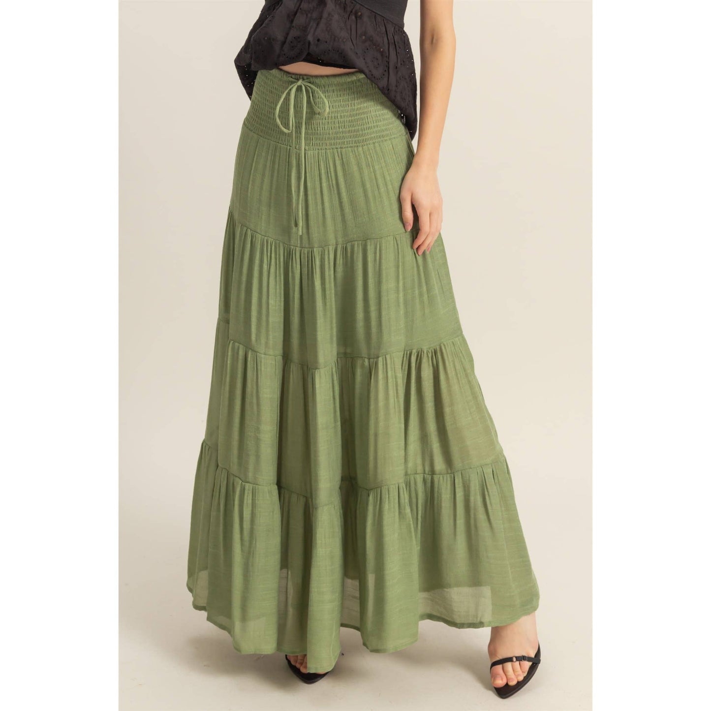 Tiered Maxi Skirt