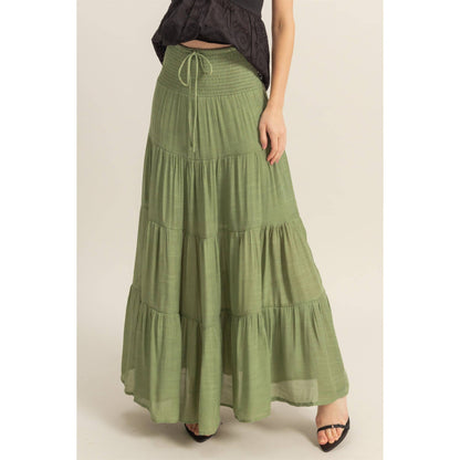 Tiered Maxi Skirt