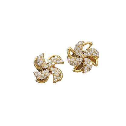 Spinner Stud Earrings