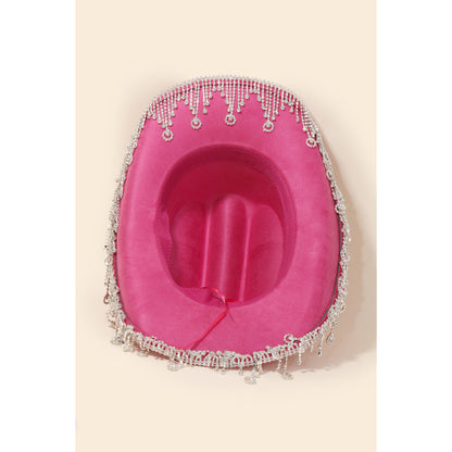 Rhinestone Star Fringe Cowboy Hat