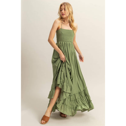 Halter Lace Maxi Dress