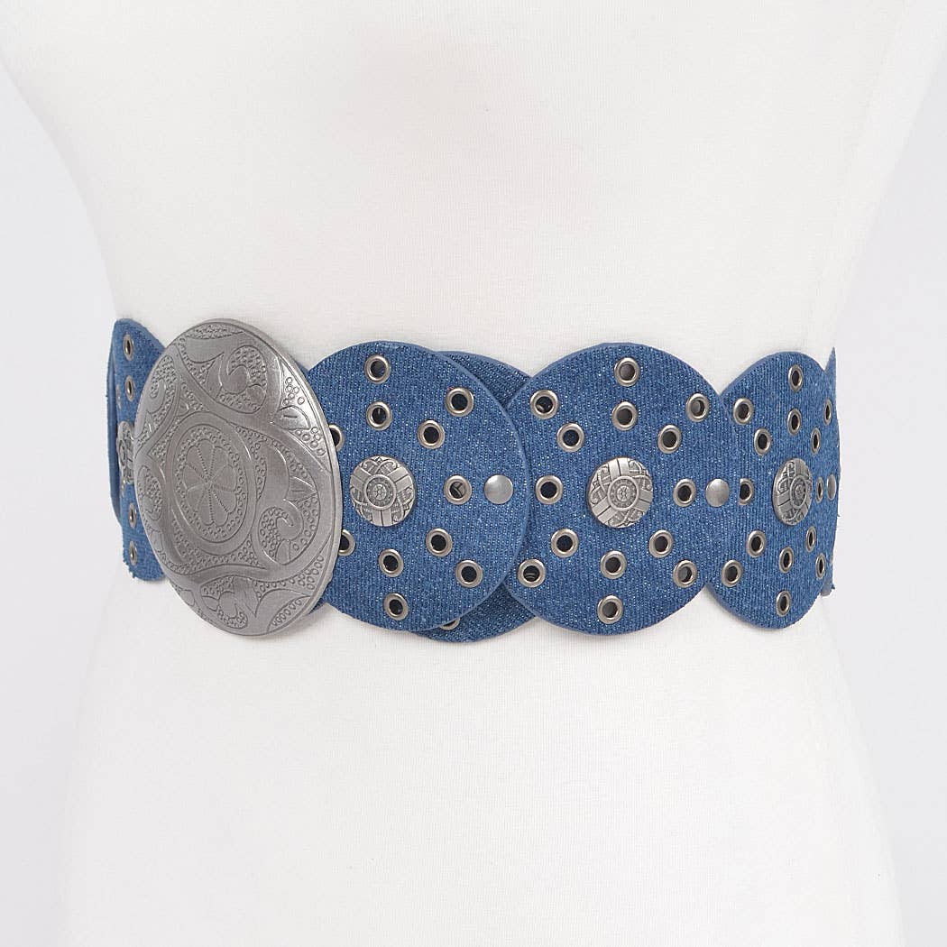 Multi Eyelet Rounds Western Belt
