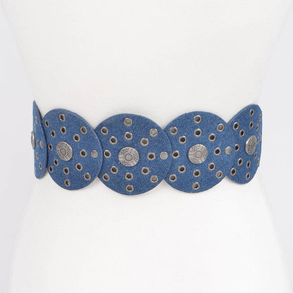 Multi Eyelet Rounds Western Belt
