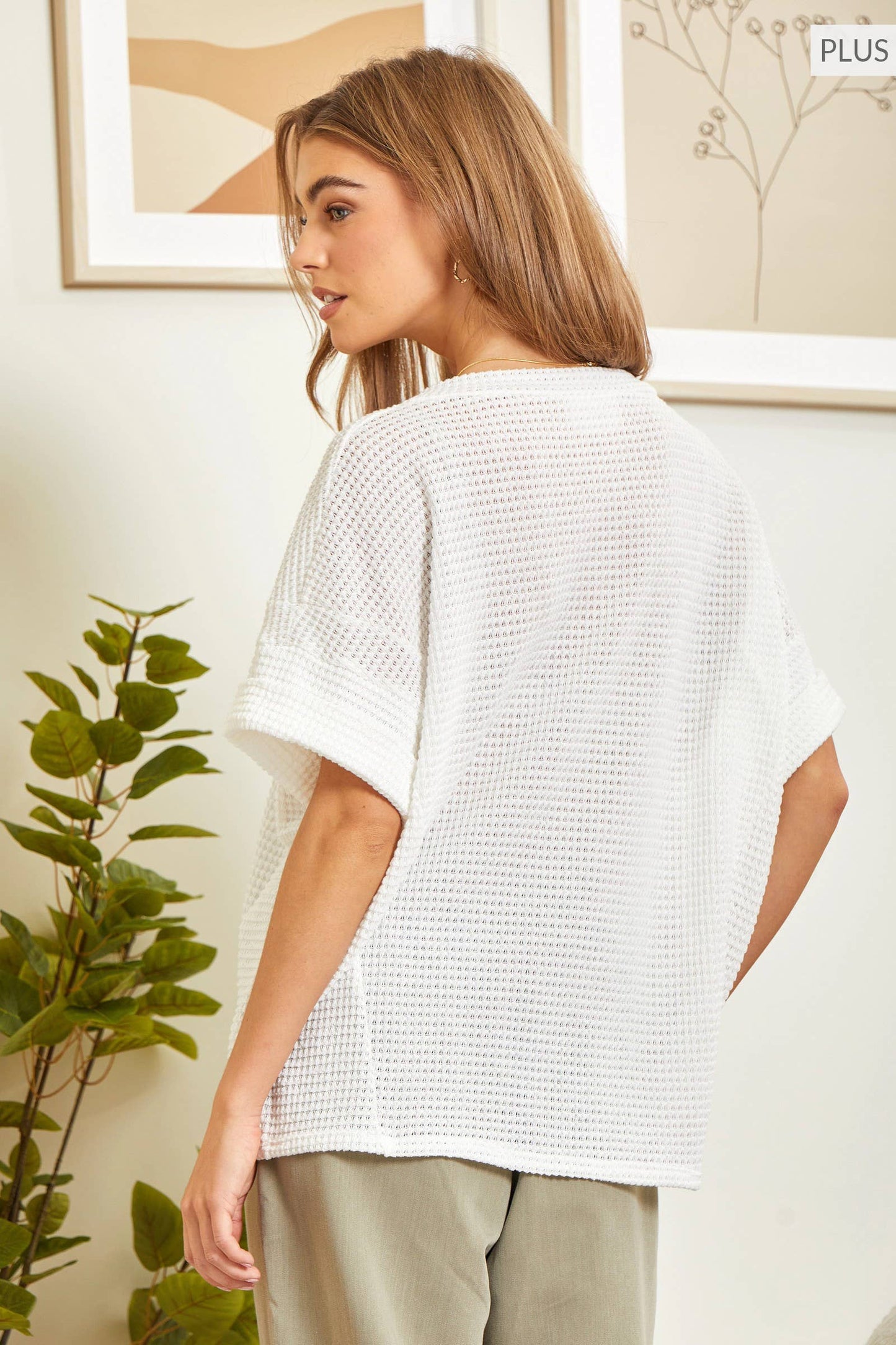 Curvy Sweater Knit Tunic Top