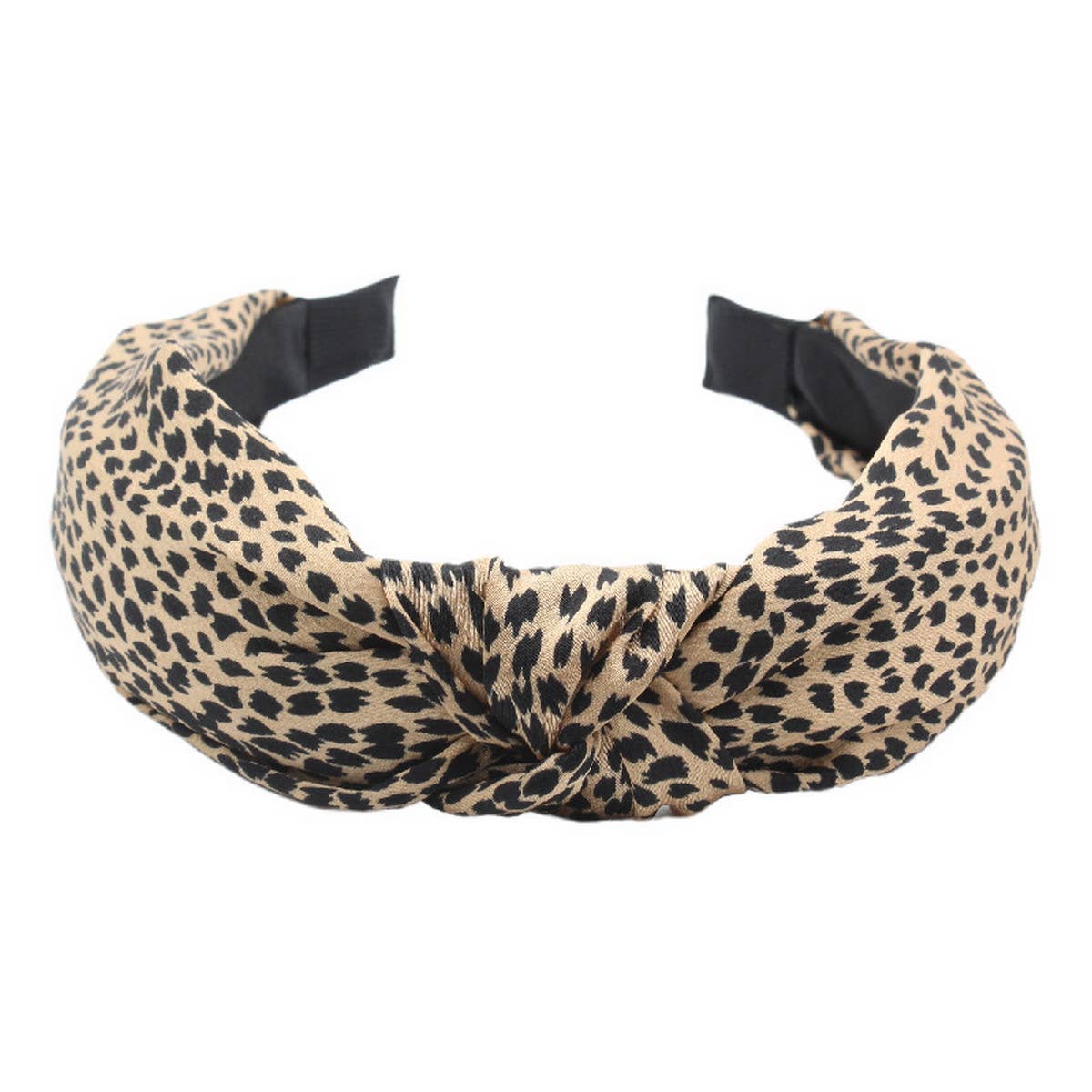 LEOPARD PRINT WIDE BRIM HEADBAND