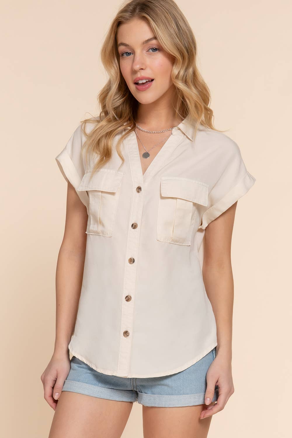 Short Sleeve Button Down