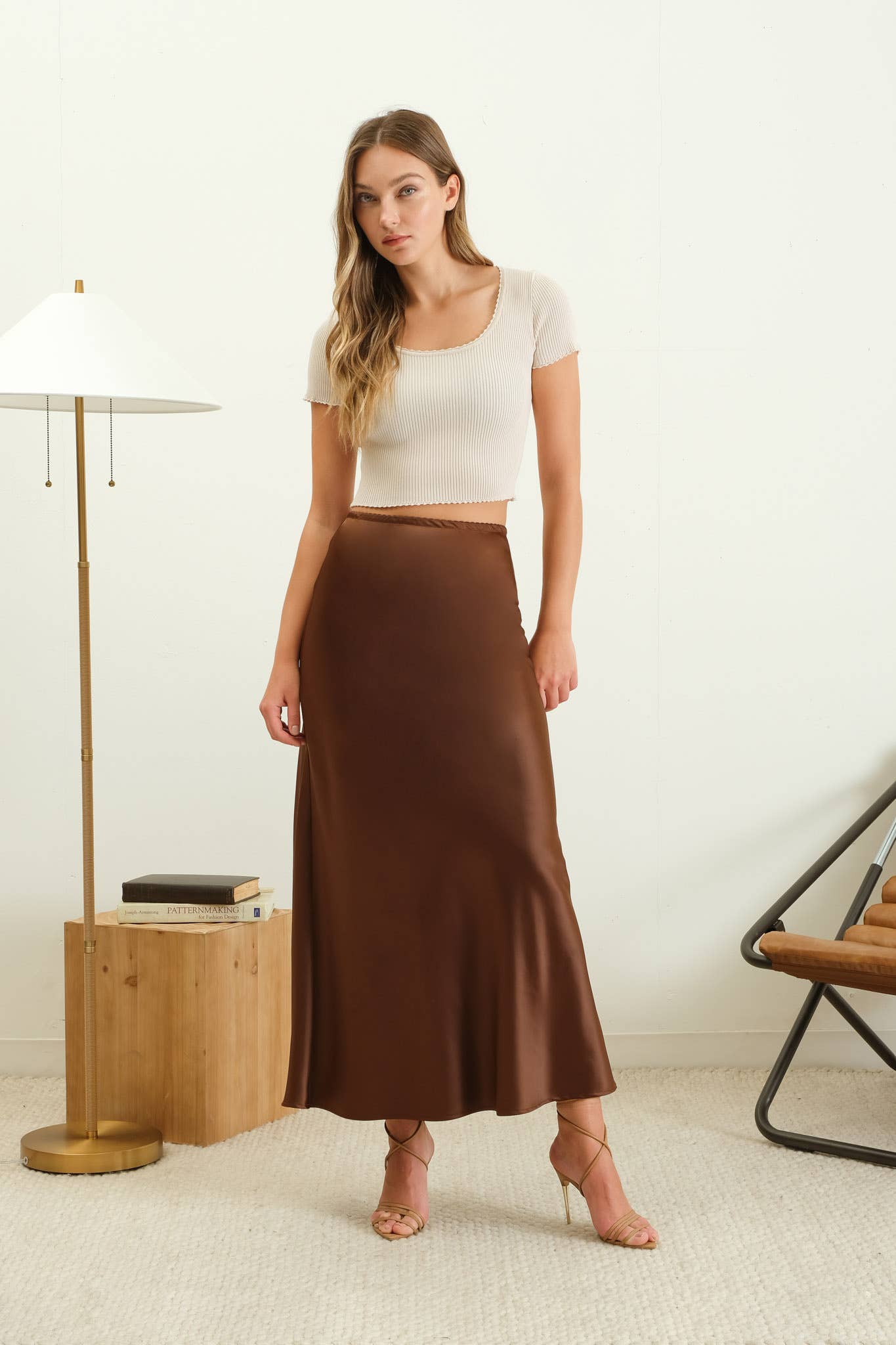 Fall in Love Satin Skirt