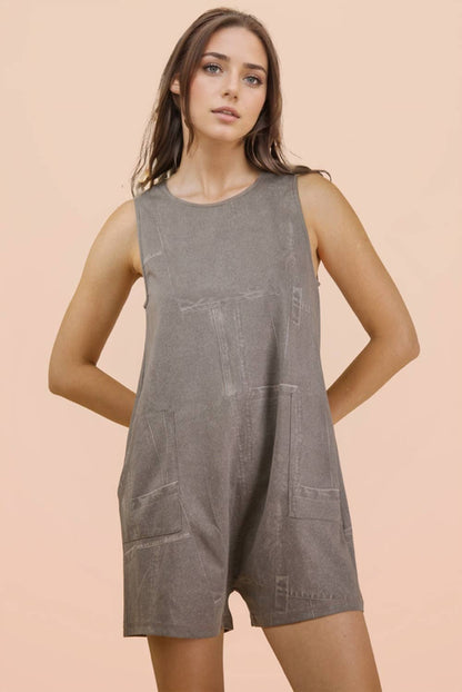 Stonewashed Stroll Romper
