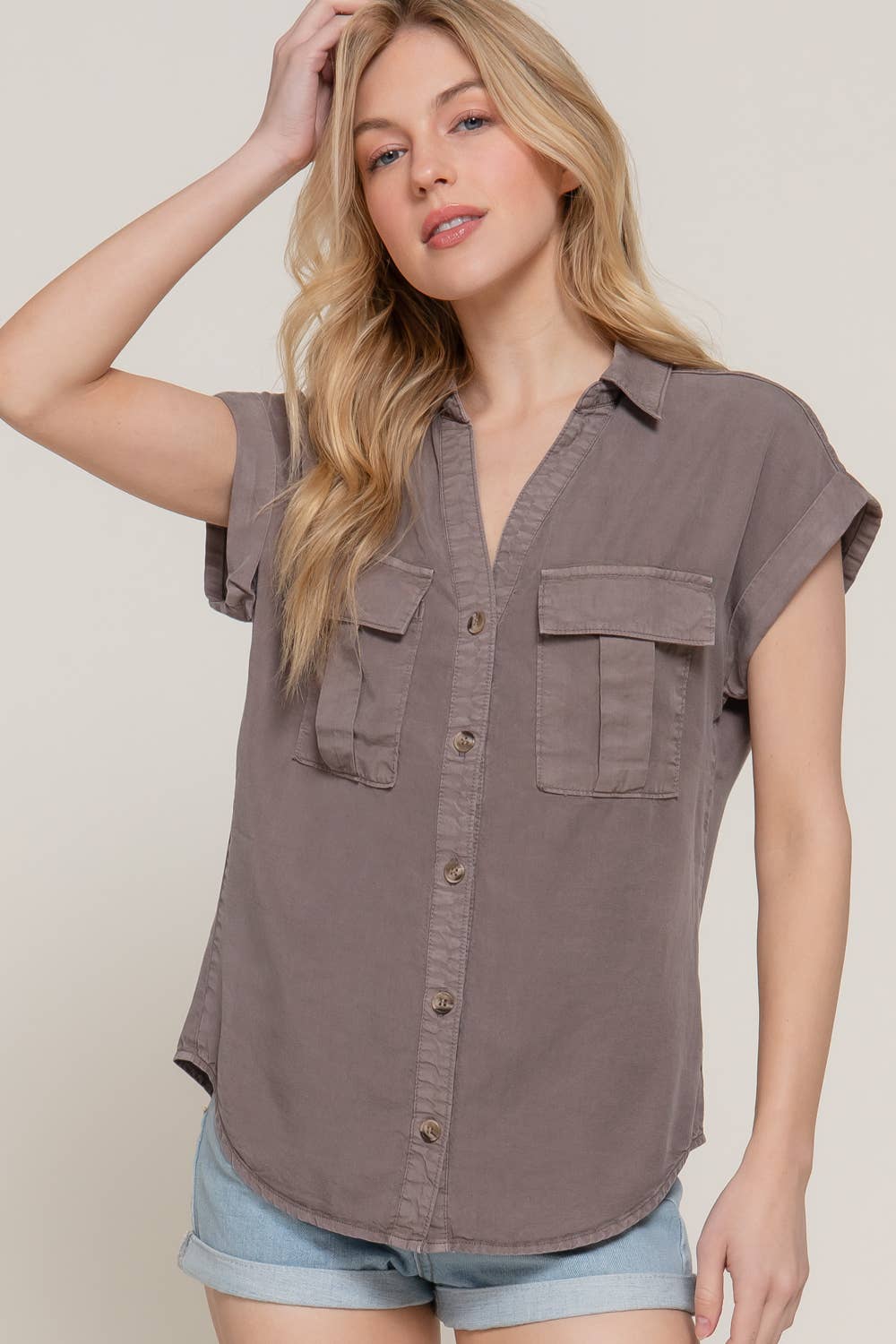 Short Sleeve Button Down