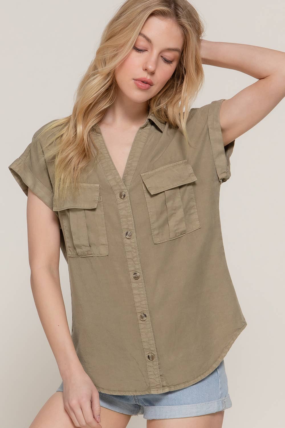 Short Sleeve Button Down