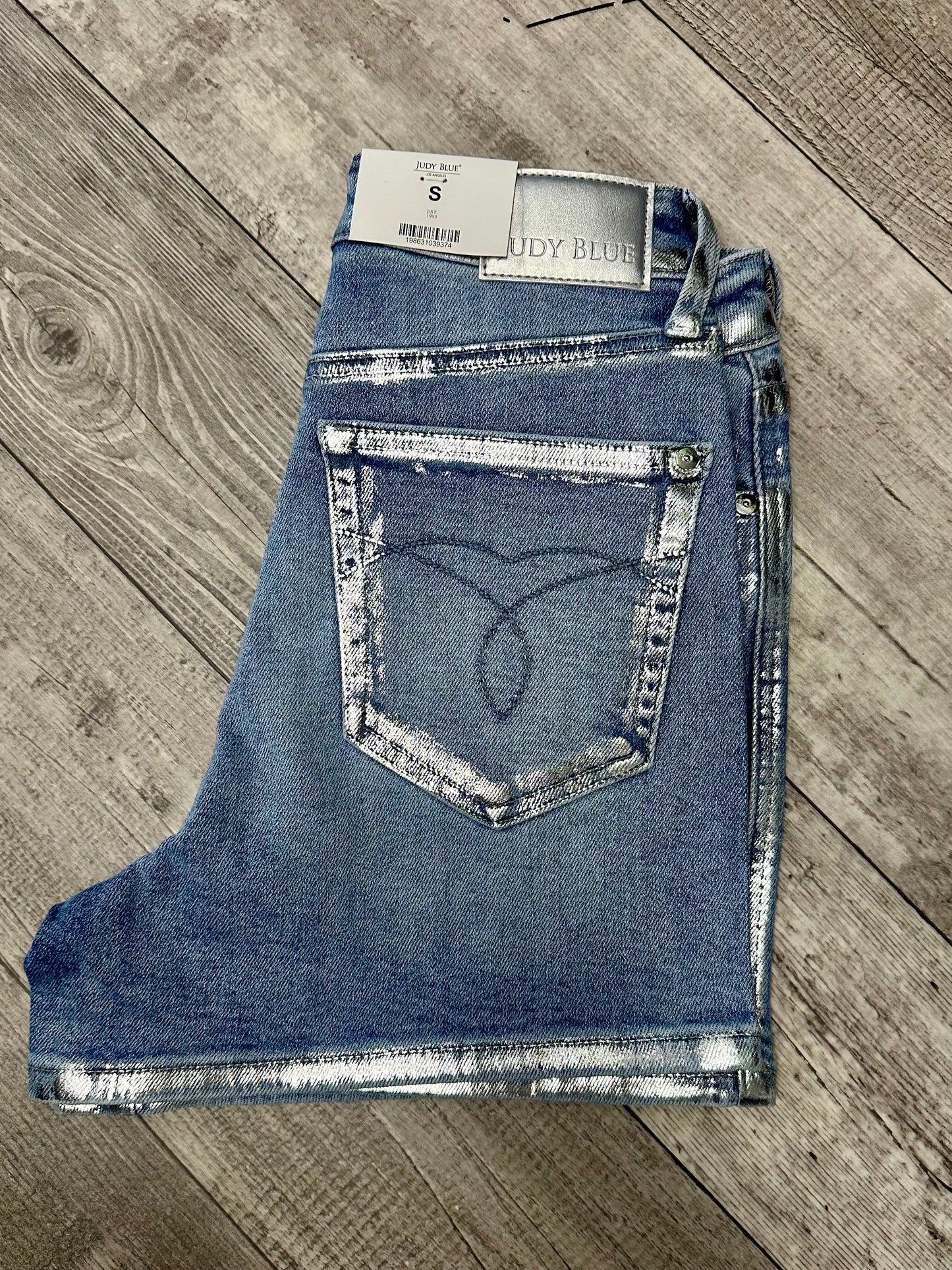 Metallic Judy Blue Shorts