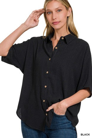 Linen Button Up