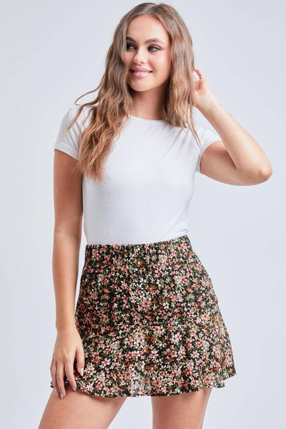 Floral Tier Skort
