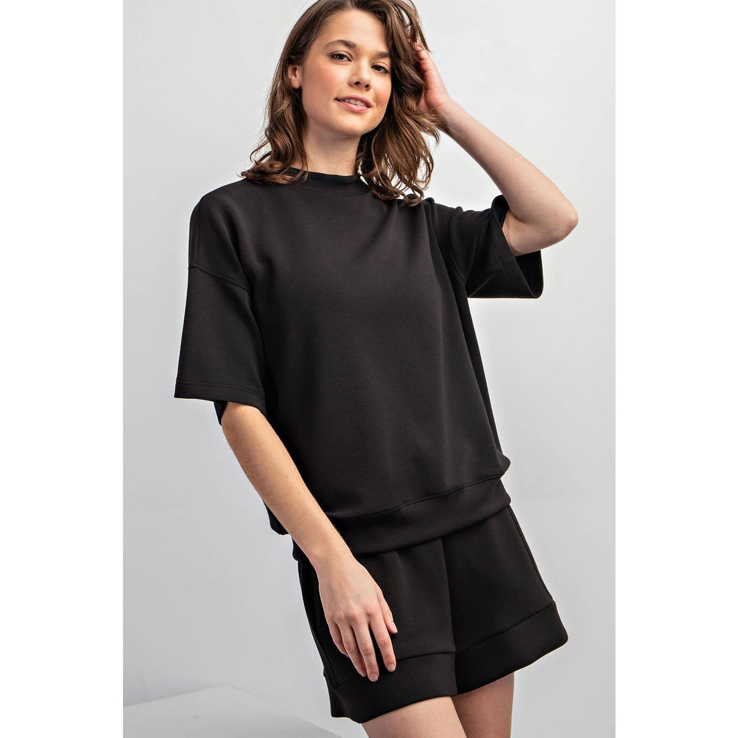 MODAL MOCK NECK TOP
