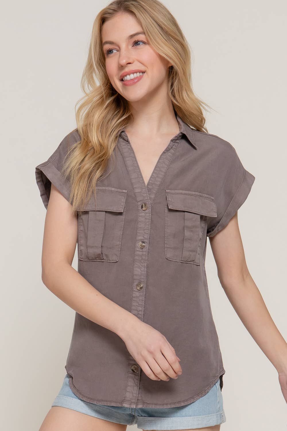 Short Sleeve Button Down