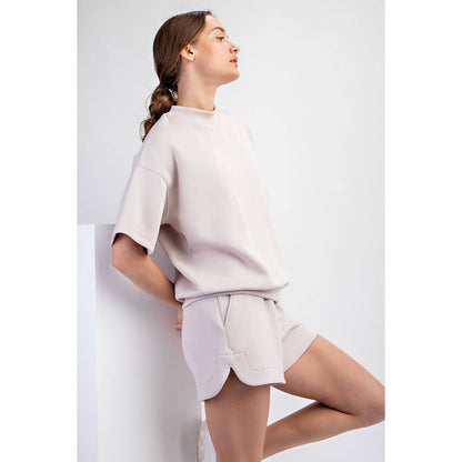 MODAL MOCK NECK TOP