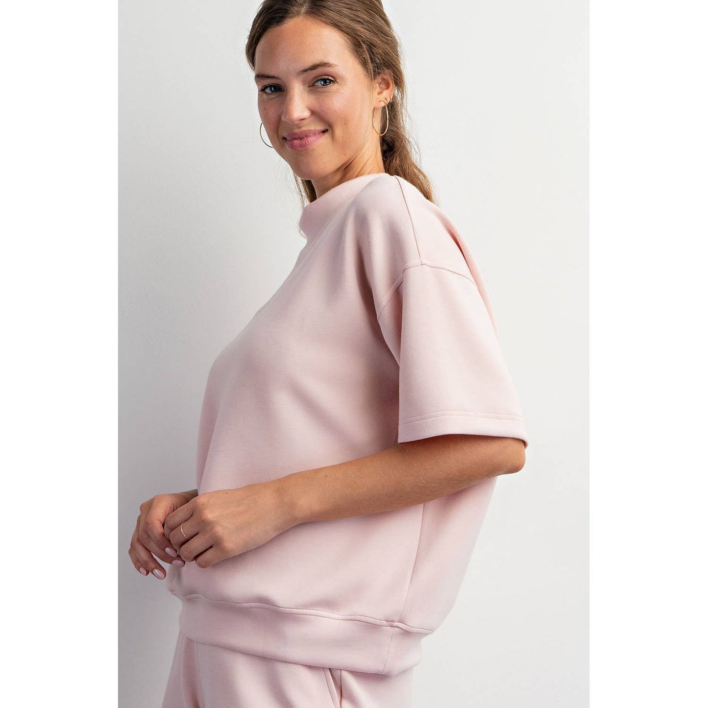 MODAL MOCK NECK TOP