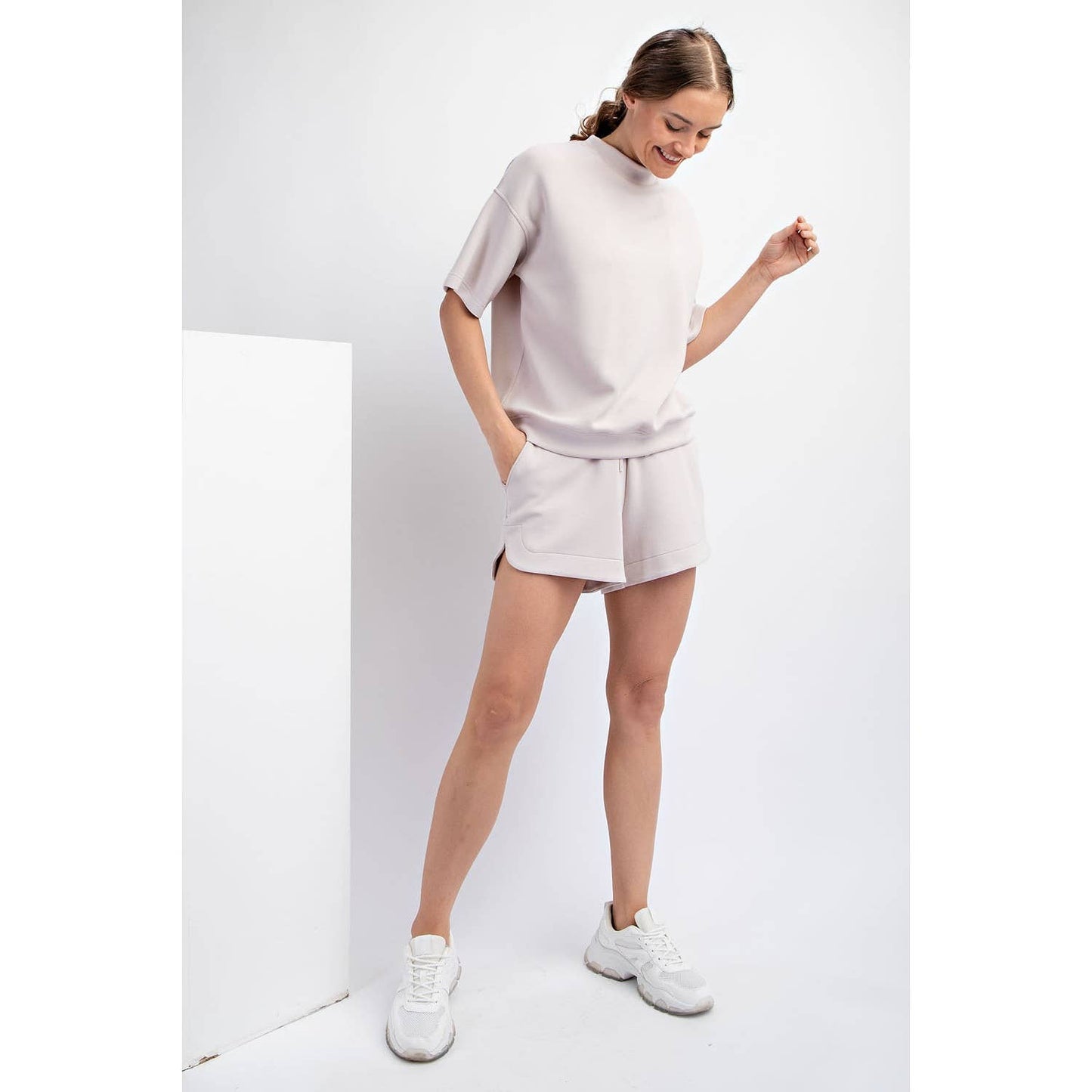 MODAL MOCK NECK TOP