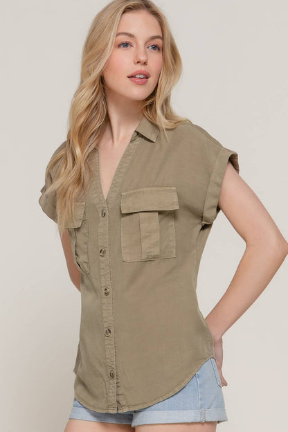 Short Sleeve Button Down