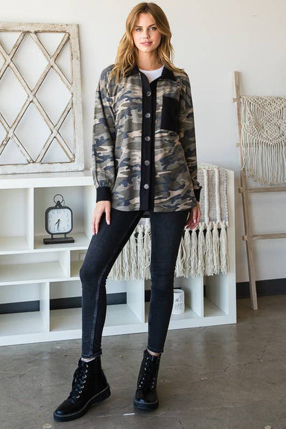 Camo Shacket
