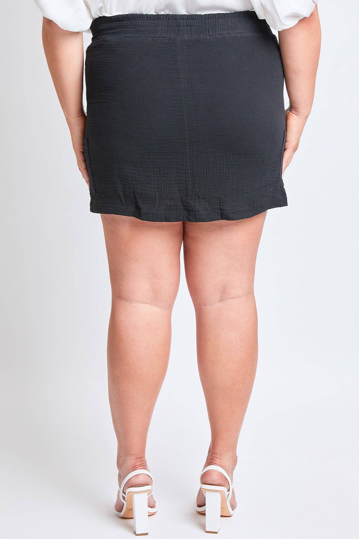 Gauze Cargo Skort