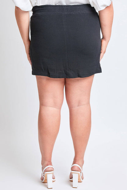 Gauze Cargo Skort